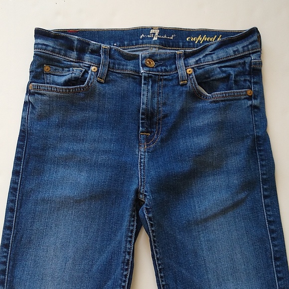 7 for all mankind cropped boot jeans 26 - Picture 3 of 7